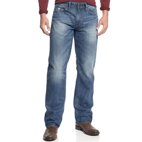 guess men's jeans relaxed fit.